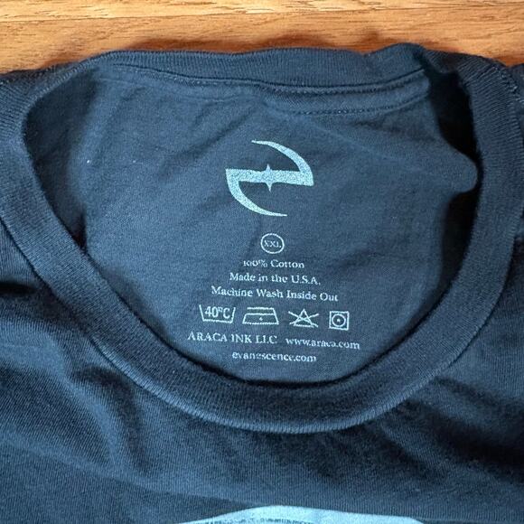 EVANESCENCE AMY LEE Synthesis Tour 2017 Black Long Sleeve Shirt Men Sz 2XL - Picture 5 of 5